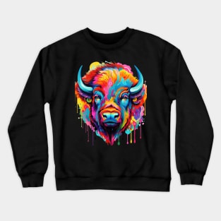 Bison Colorful Crewneck Sweatshirt